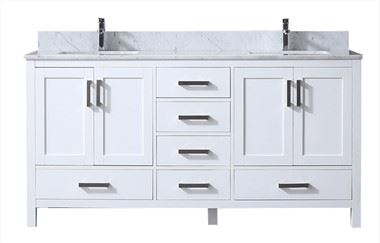 Cábán Vanity Seomra Folctha Adhmaid Soladach 80 Inch Double Bains